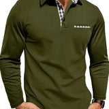 Men's Long Sleeve Polo Shirt for Summer