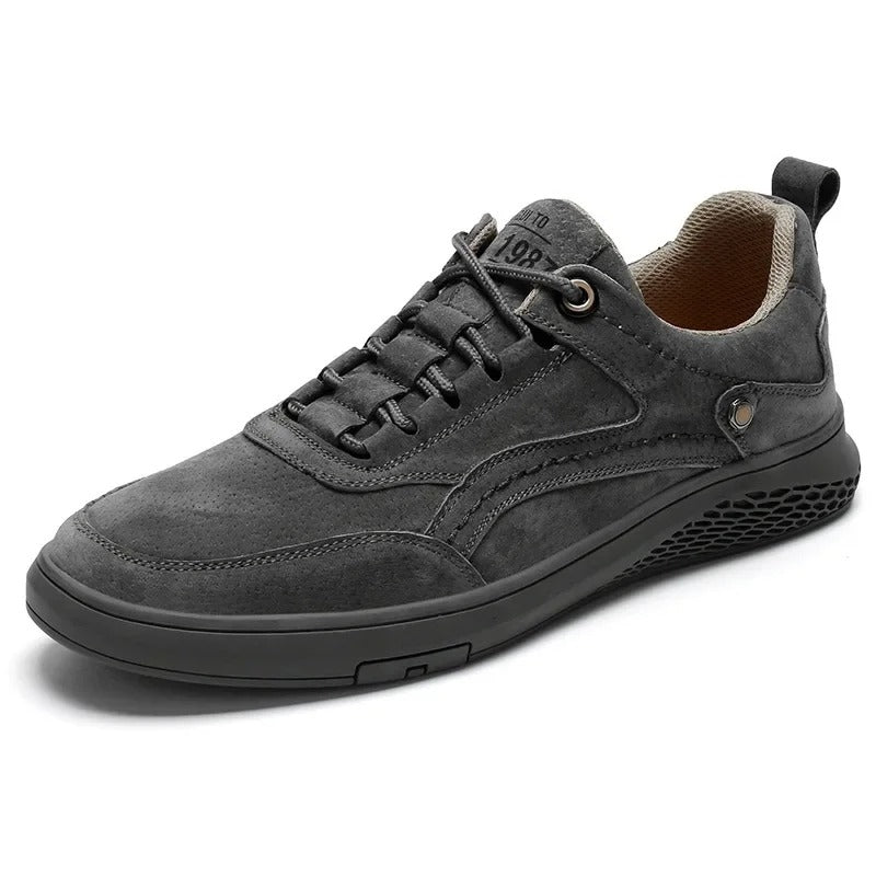 Men's Suede Casual Lace-Up Shoes