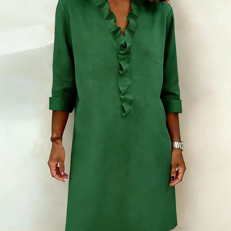 Women's Navy Cotton Spring Dress
