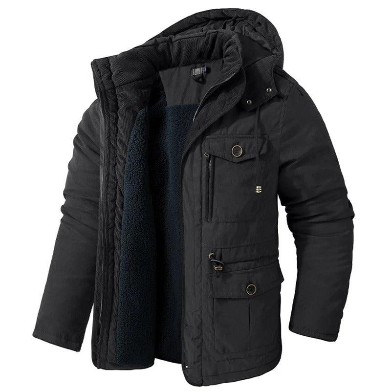 Men's Hooded Sherpa Lined Utility Parka