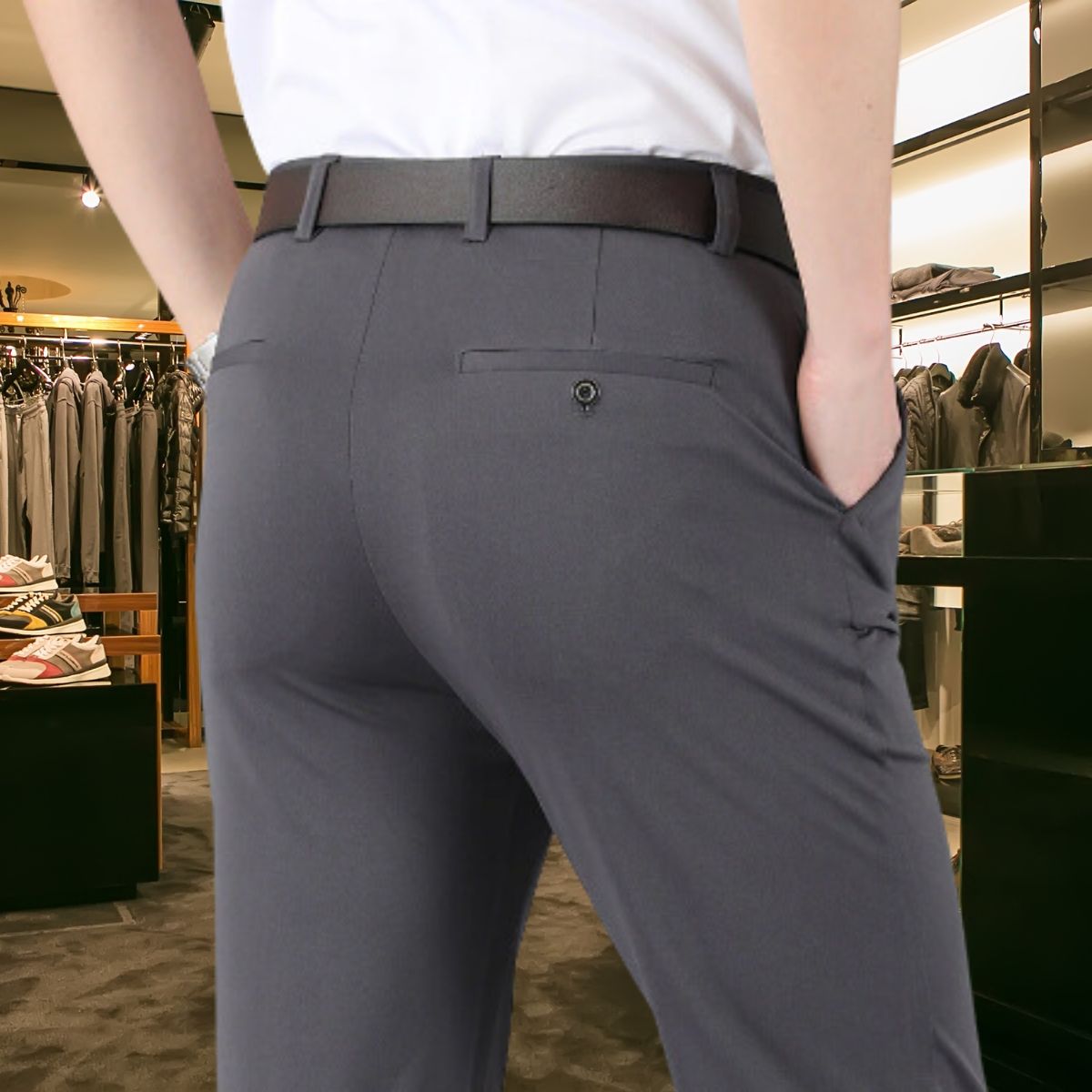 Men's Classic Stretch Pants for Everyday Wear