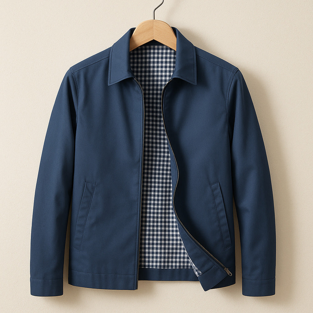 Men's Zip-Up Casual Jacket