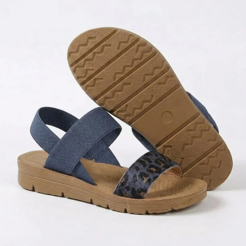 Women's Slip-On Sandals With Stretch Comfort Straps