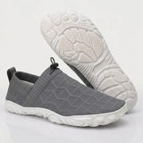 Men's Wide Toe Box Knit Slip-On Walking Shoes