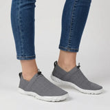 Men's Wide Toe Box Knit Slip-On Walking Shoes