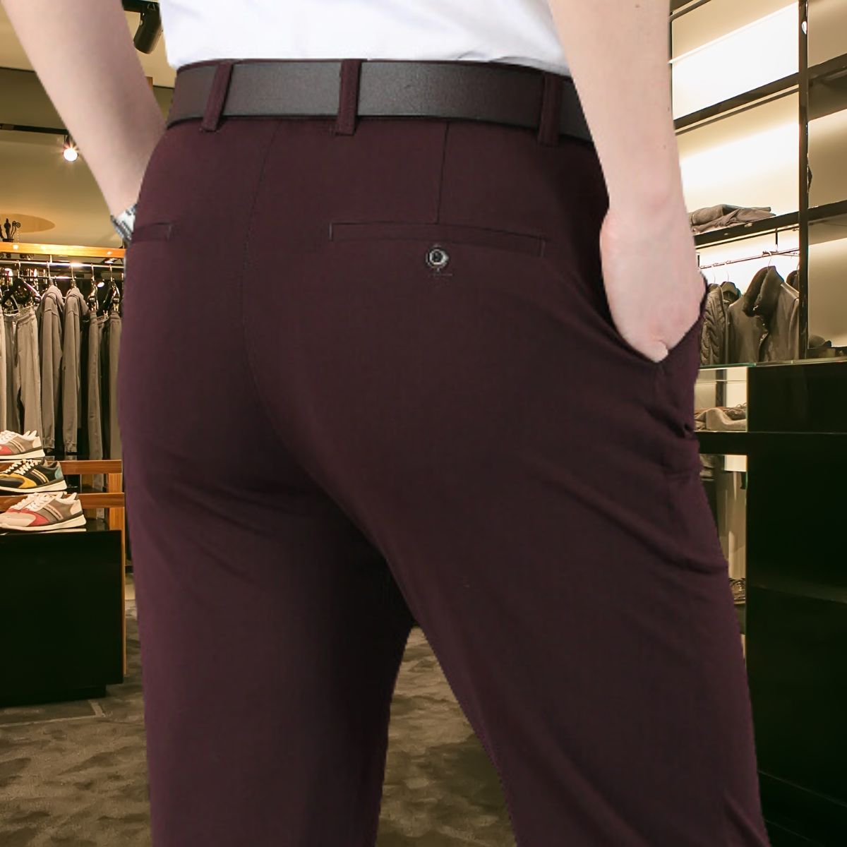 Men's Classic Stretch Pants for Everyday Wear