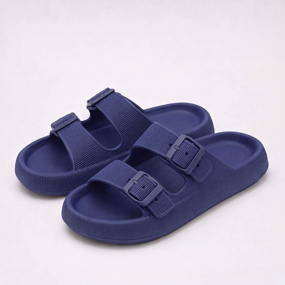 Women's Double Buckle Strap Platform Sandals