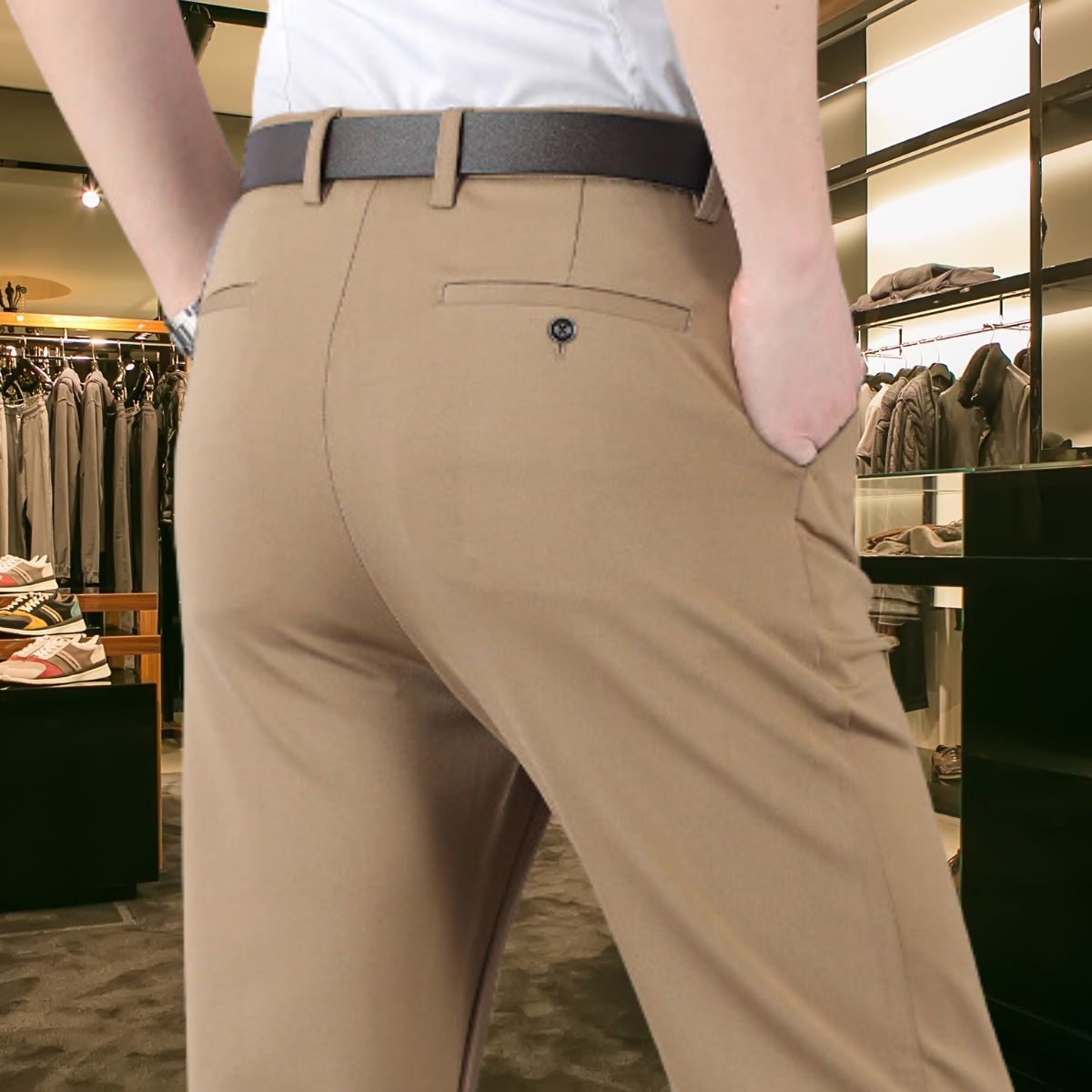 Men's Classic Stretch Pants for Everyday Wear