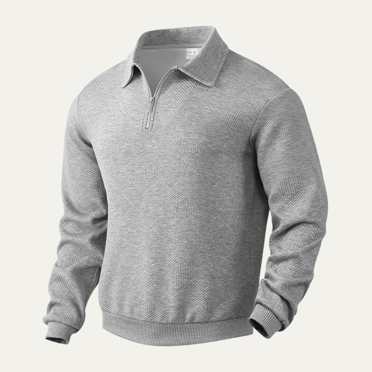 Men's Quarter Zip Lightweight Classic Fit Sweater