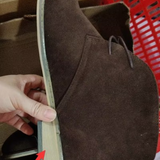 Men's Lace-Up Chukka Boots with Rubber Sole