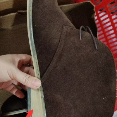Men's Lace-Up Chukka Boots with Rubber Sole