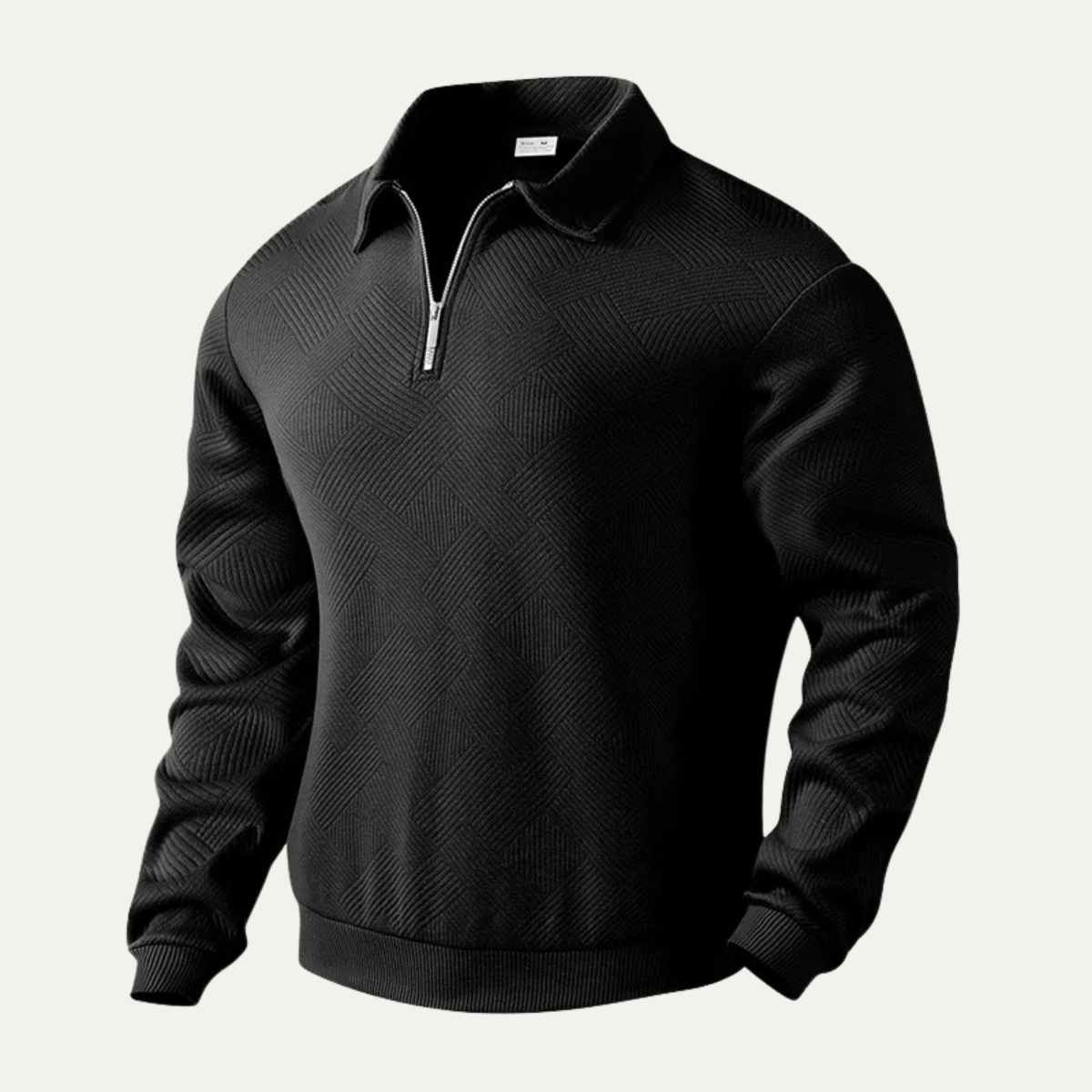 Men's Quarter Zip Lightweight Classic Fit Sweater