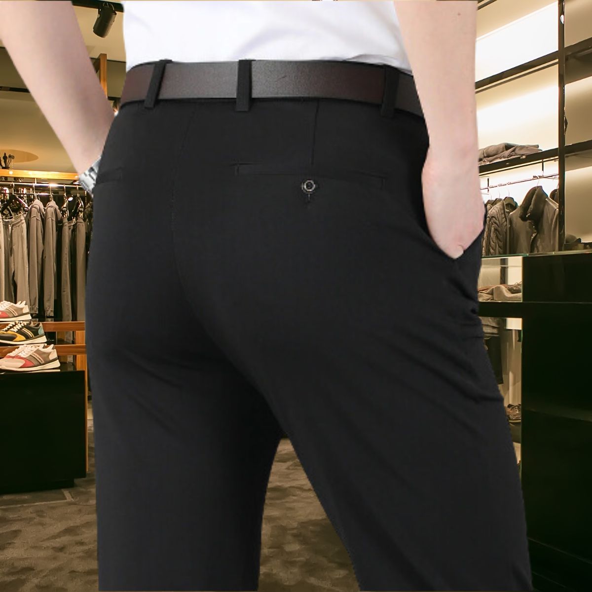 Men's Classic Stretch Pants for Everyday Wear