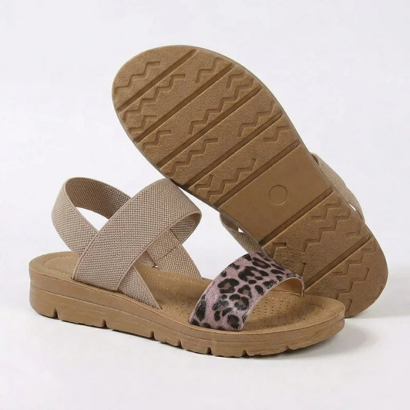 Women's Slip-On Sandals With Stretch Comfort Straps