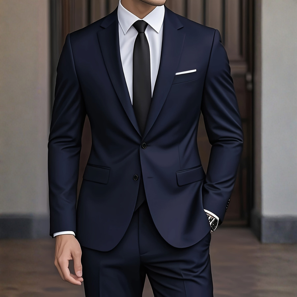 Men's Three-Piece Slim Fit Suit