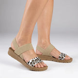 Women's Slip-On Sandals With Stretch Comfort Straps