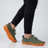 Men's Wide Toe Box Knit Slip-On Walking Shoes