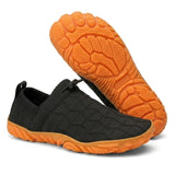 Men's Wide Toe Box Knit Slip-On Walking Shoes