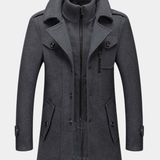 Men's Longline Button-Front Autumn Winter Jacket