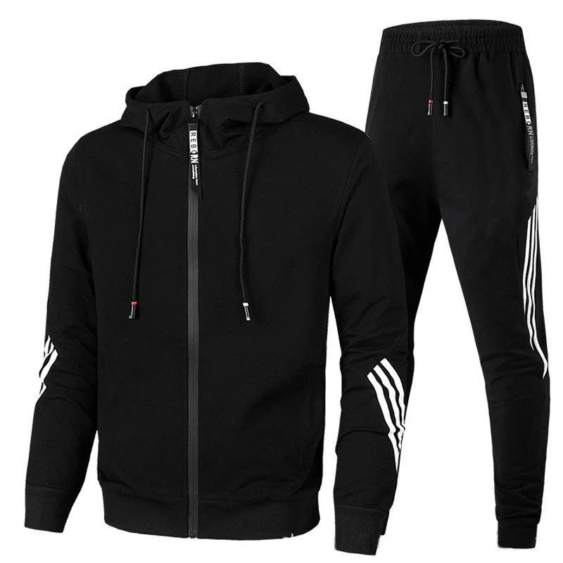 Men's Cotton Blend Breathable Tracksuit Set