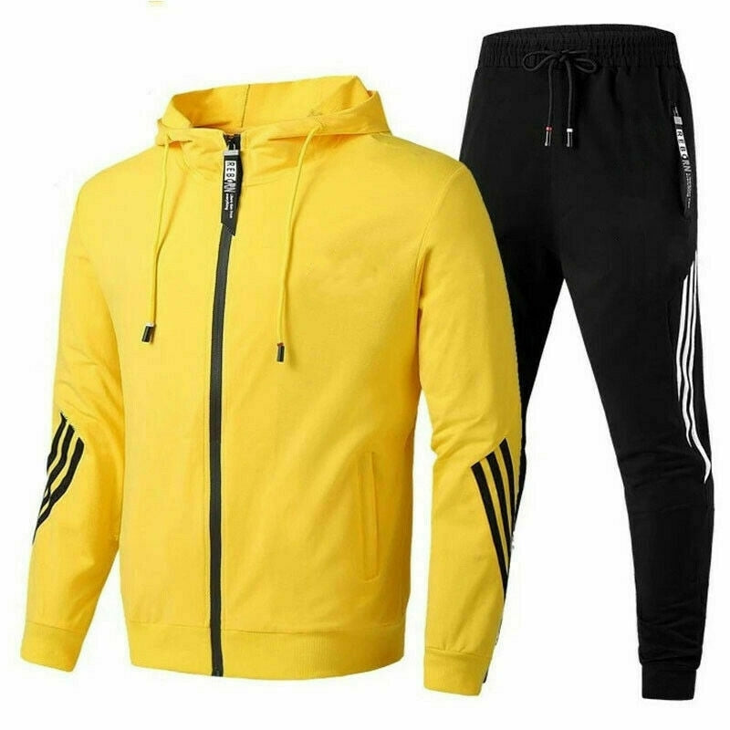 Men's Cotton Blend Breathable Tracksuit Set