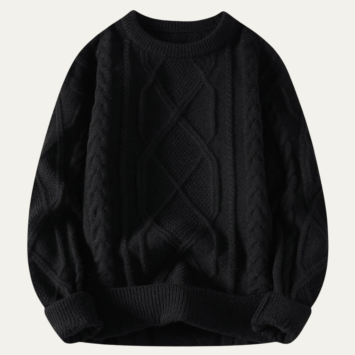 Men's Chunky Cable Knit Fisherman Sweater