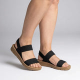 Women's Slip-On Sandals With Stretch Comfort Straps
