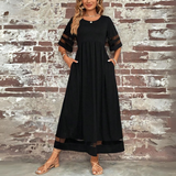 Women's Classic Black Long Dress