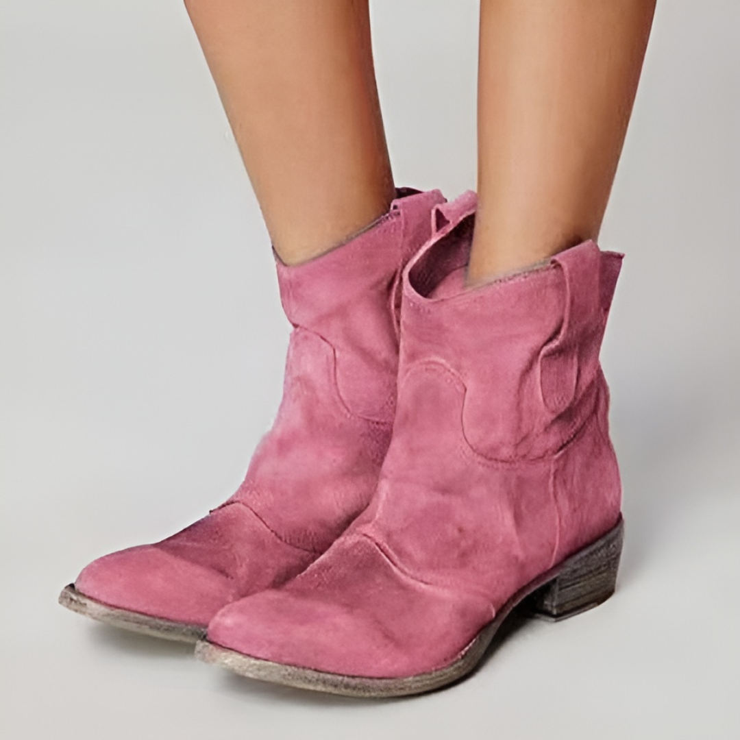 Women's Lightweight Brown Suede Autumn Boots