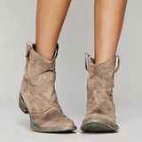Women's Lightweight Brown Suede Autumn Boots