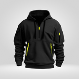 Men's Half-Zip Hoodie with Pockets, Regular Fit