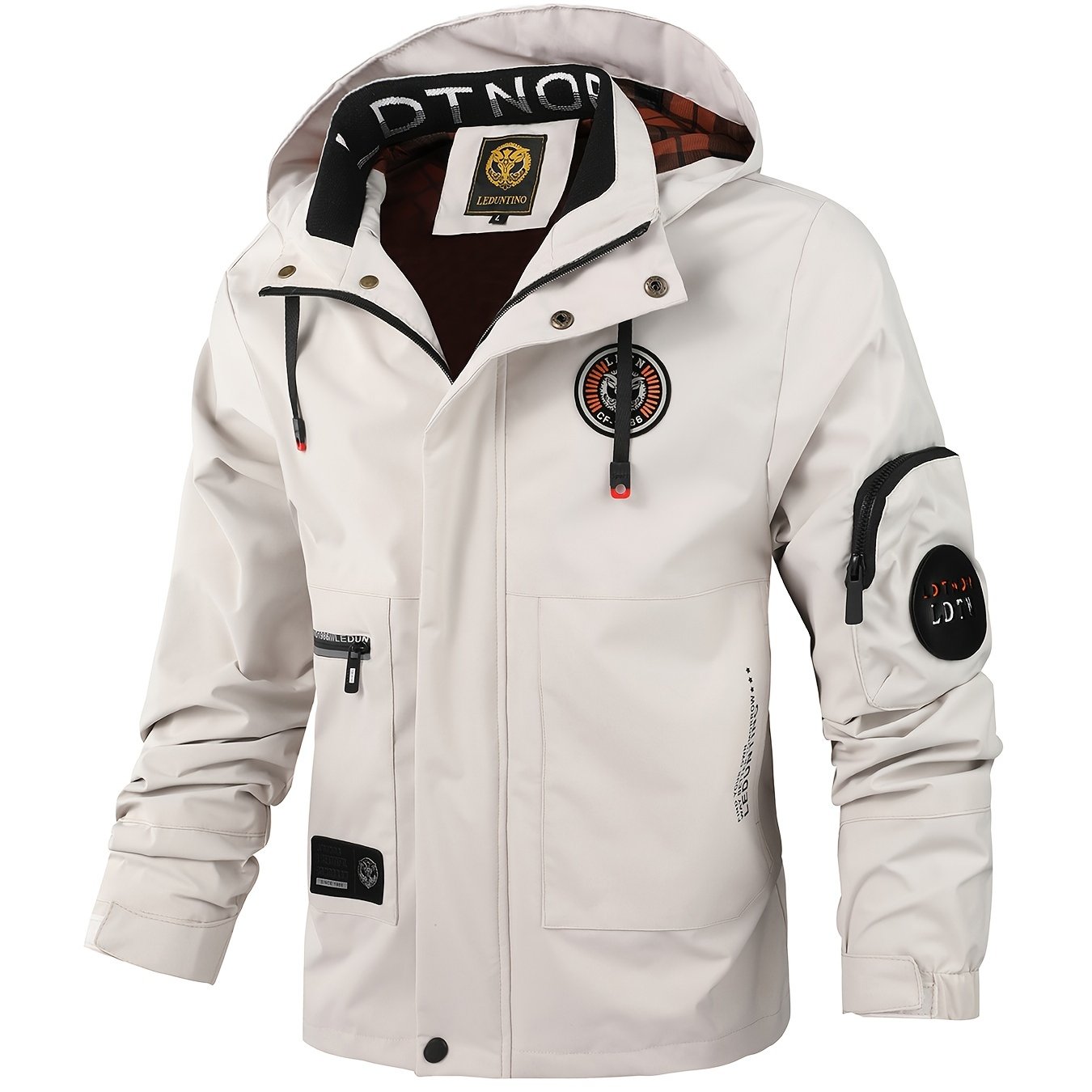 Men's Hooded Utility Zip Jacket