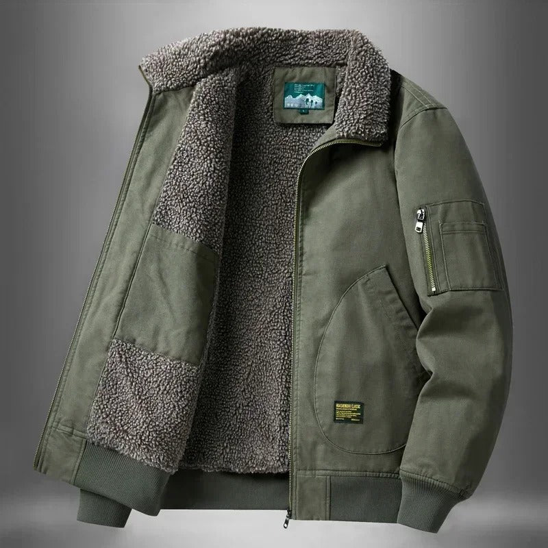 Men's Sherpa Lined Zip Jacket