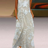 Women's Elegant White Sleeveless Dress