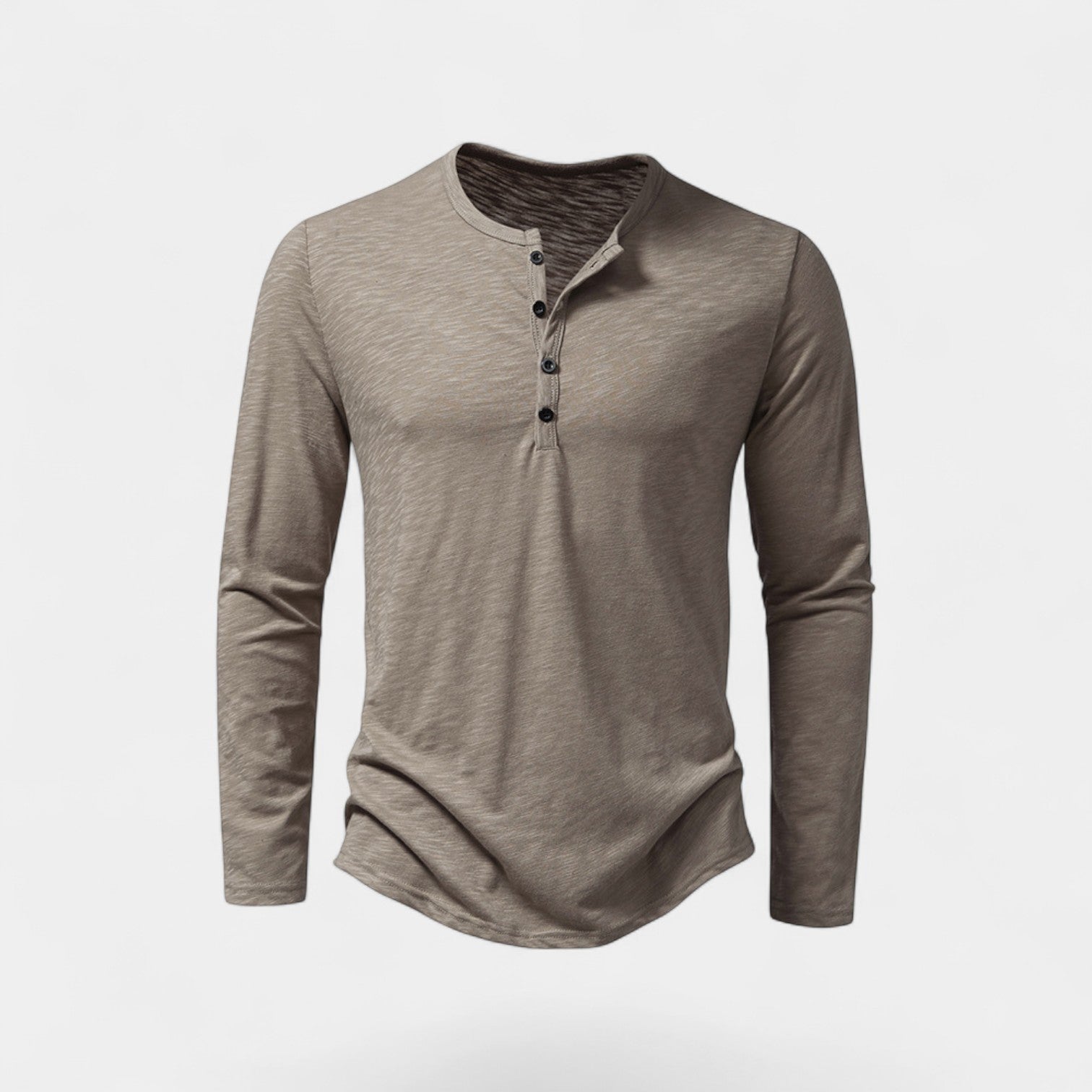 Men's Long Sleeve Henley T-Shirt