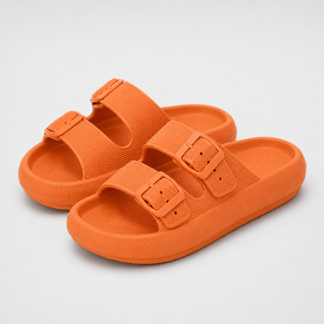 Women's Double Buckle Strap Platform Sandals