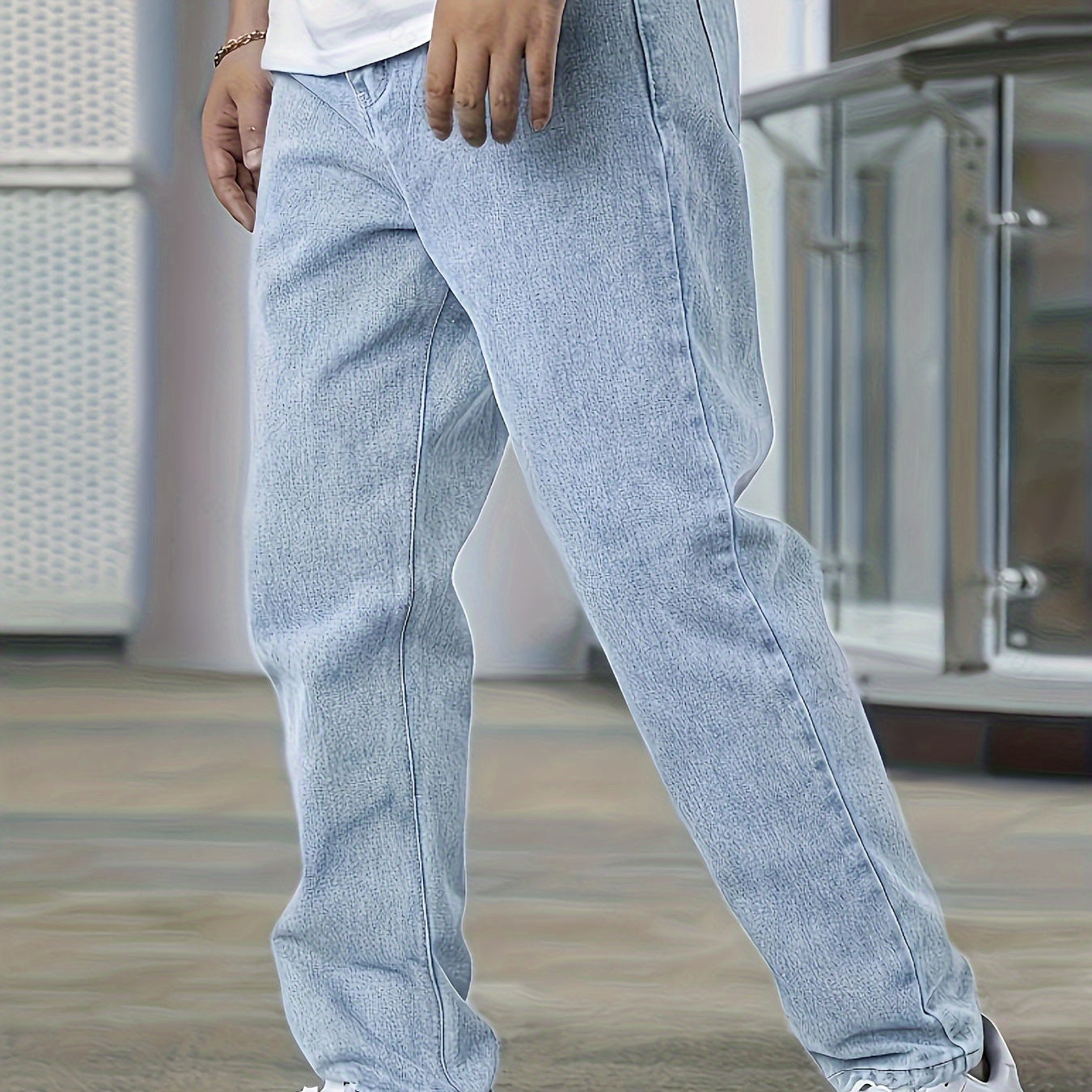 Men's Loose Fit Casual Denim Jeans