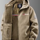 Men's Fleece-Lined Hooded Thermal Jacket