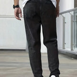 Men's Loose Fit Casual Denim Jeans