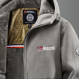 Men's Fleece-Lined Hooded Thermal Jacket