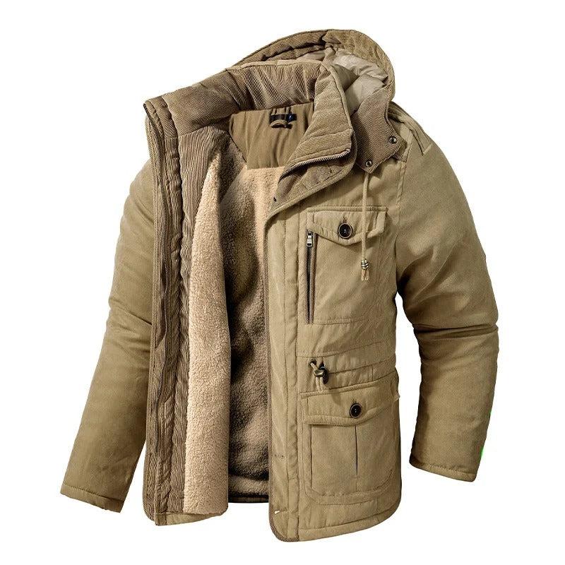 Men's Hooded Sherpa Lined Utility Parka