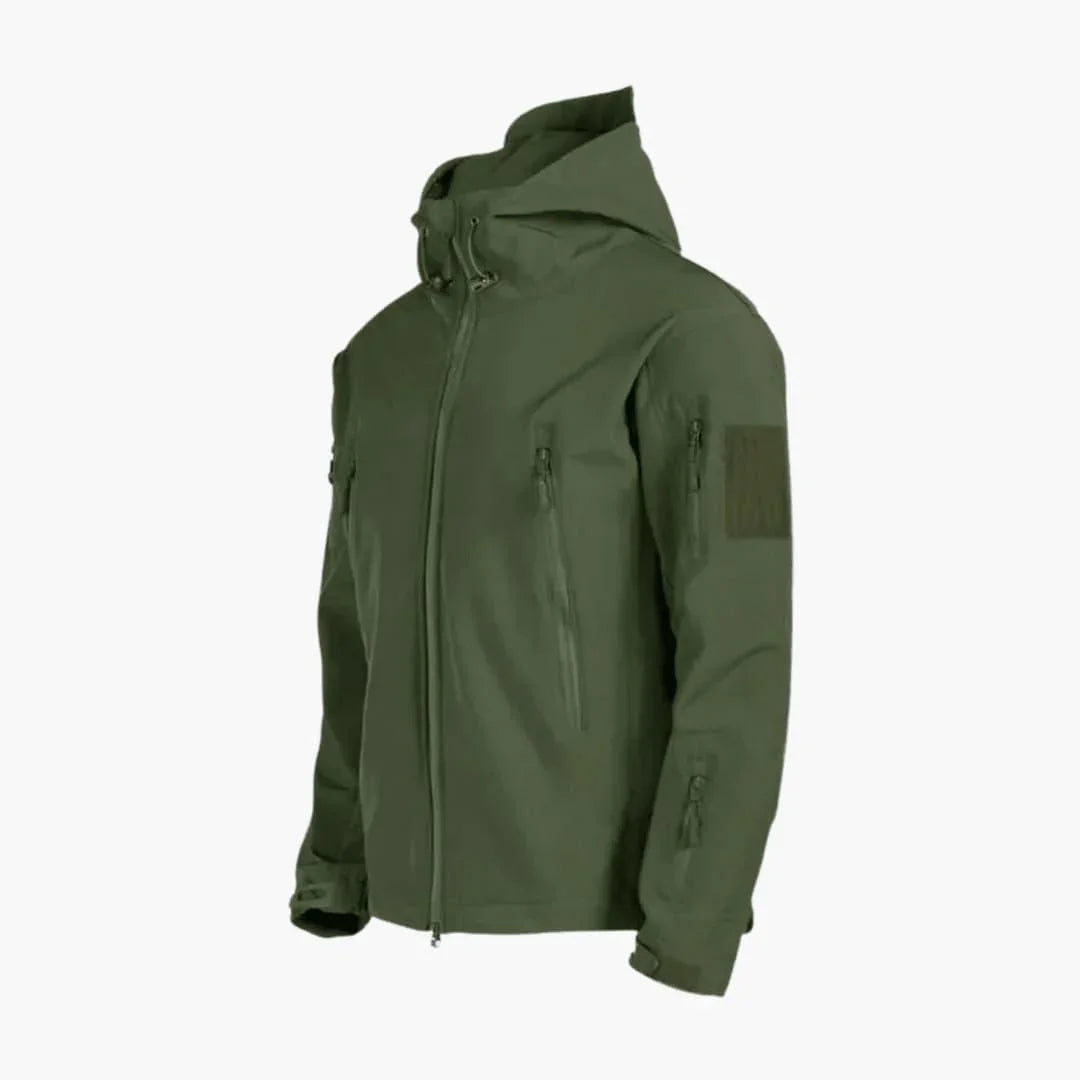 Men's Hooded Softshell Zip Jacket