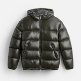 Men's Oversized Hooded Quilted Puffer Jacket