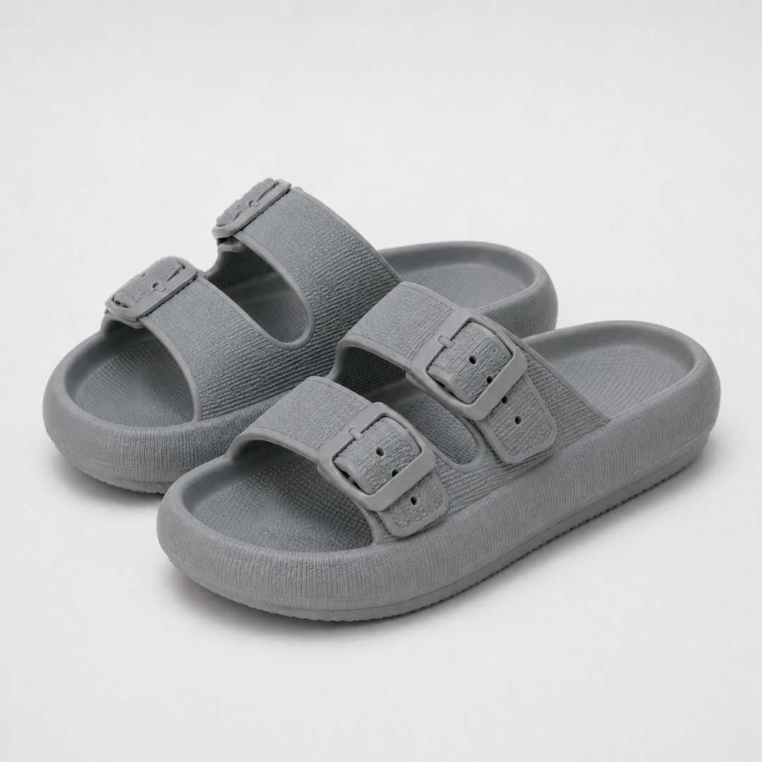 Women's Double Buckle Strap Platform Sandals