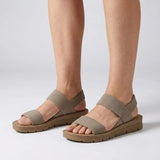 Women's Slip-On Sandals With Stretch Comfort Straps