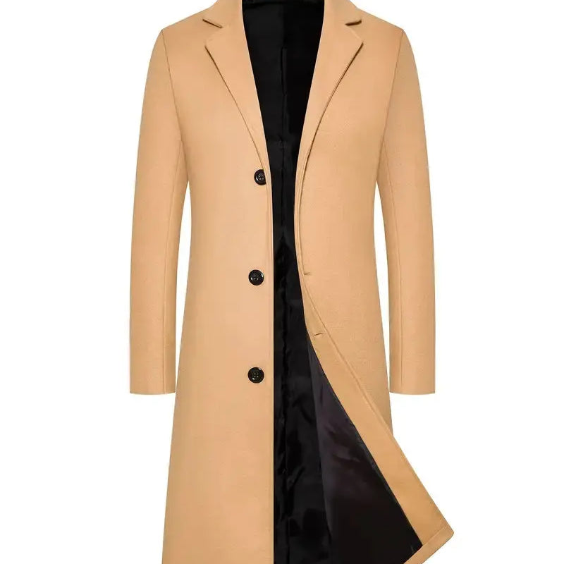 Classic Men's Long Overcoat