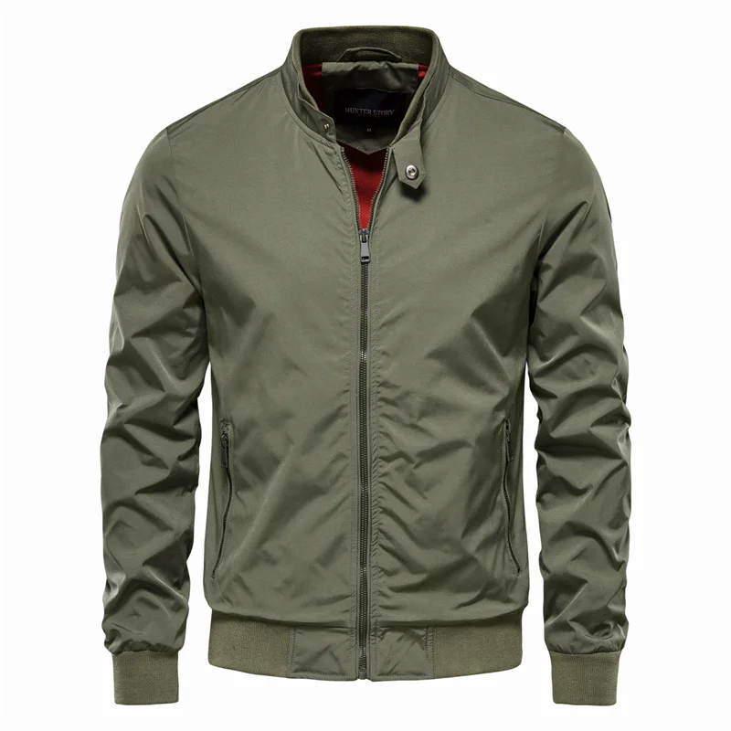 Men's Stand Collar Bomber Jacket