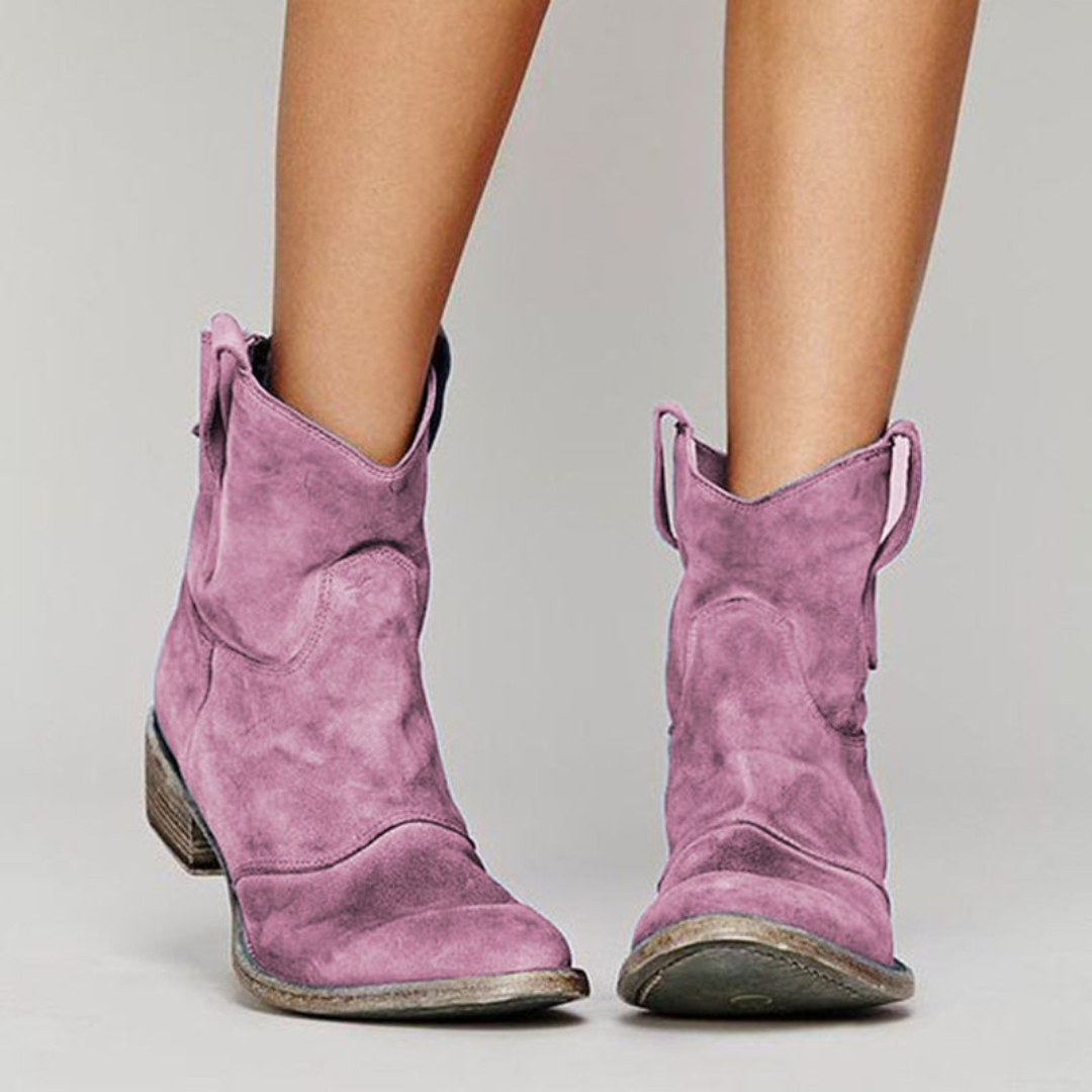 Women's Lightweight Brown Suede Autumn Boots