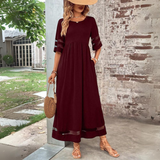 Women's Classic Black Long Dress