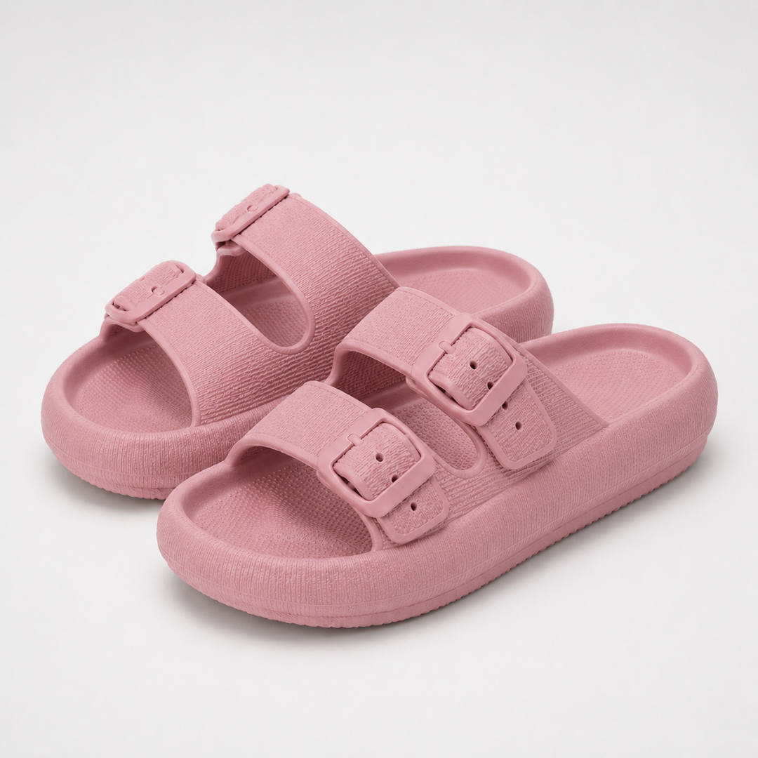 Women's Double Buckle Strap Platform Sandals